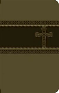 Compact Thin Bible-Ceb-Cross Design (Imitation Leather)