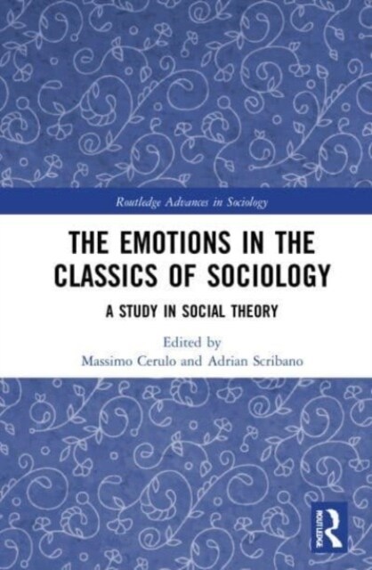 The Emotions in the Classics of Sociology : A Study in Social Theory (Paperback)