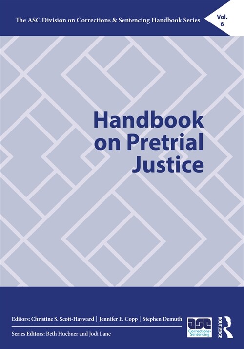 Handbook on Pretrial Justice (Paperback, 1)