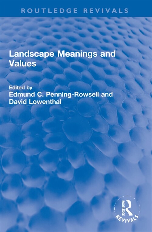 Landscape Meanings and Values (Paperback, 1)