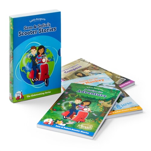 Little Passports: Sam & Sofias Scooter Stories Boxed Set (Paperback)