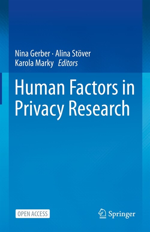 Human Factors in Privacy Research (Hardcover, 2023)