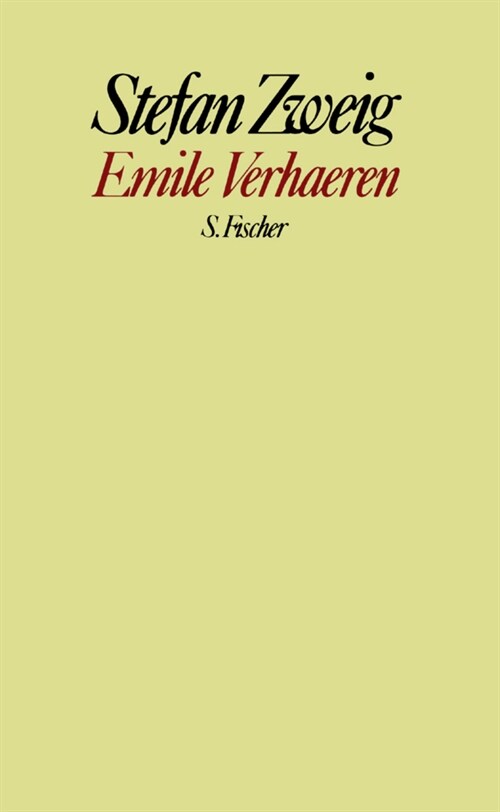 Emile Verhaeren (Hardcover)