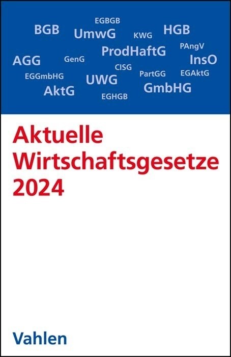 Aktuelle Wirtschaftsgesetze 2024 (Paperback)