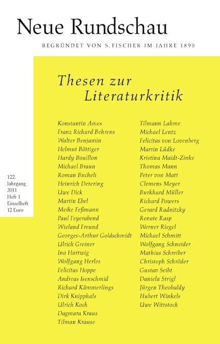 Thesen zur Literaturkritik (Paperback)