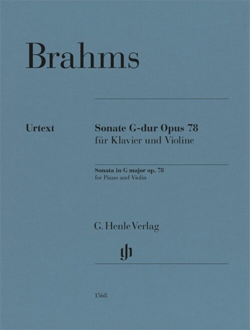 Brahms, Johannes - Violinsonate G-dur op. 78 (Sheet Music)