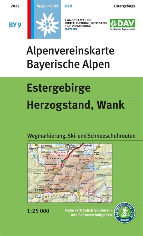 Estergebirge, Herzogstand, Wank (Sheet Map)