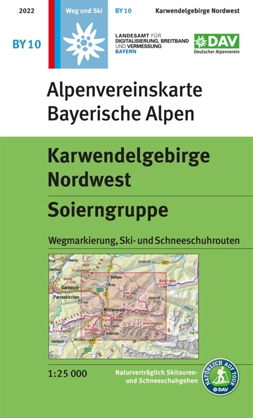 Karwendelgebirge Nordwest, Soierngruppe (Sheet Map)