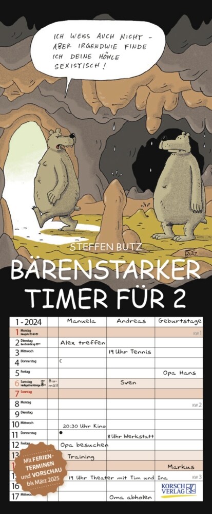 Barenstarker Timer fur 2 2024 (Calendar)