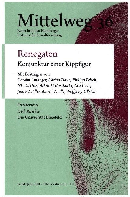 Renegaten. Konjunktur einer Kippfigur (Paperback)