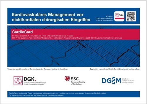 Kardiovaskulares Management vor nichtkardialen chirurgischen Eingriffen (Book)