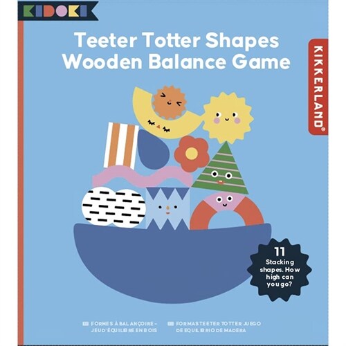 Teeter Totter Shapes Wood Balance Game (Spiel) (Game)