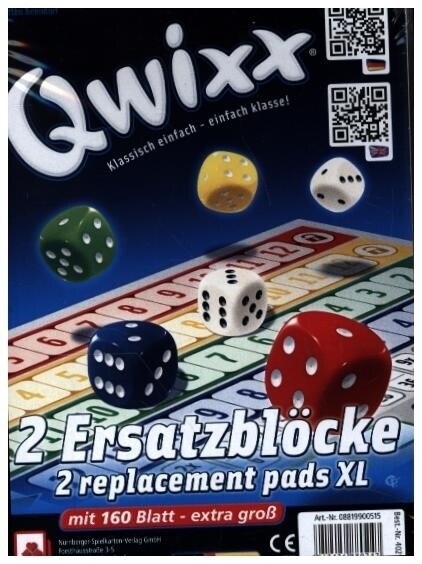 Qwixx XL - Ersatzblocke (2er) (Game)