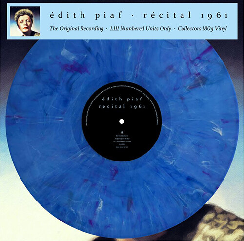 [수입] 에디트 피아프 (Edith Piaf) - Recital 1961 (The Original Recording) [180g 블루마블 컬러 LP][한정반]