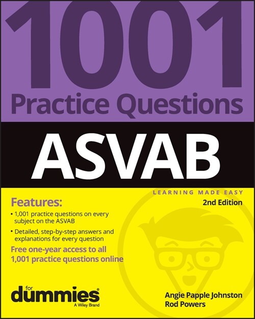 [eBook Code] ASVAB: 1001 Practice Questions For Dummies (+ Online Practice) (eBook Code, 2nd)