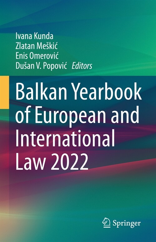 Balkan Yearbook of European and International Law 2022 (Hardcover, 2023)