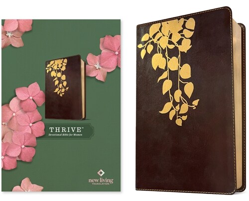 NLT Thrive Devotional Bible for Women (Leatherlike, Cascade Deep Brown) (Imitation Leather)