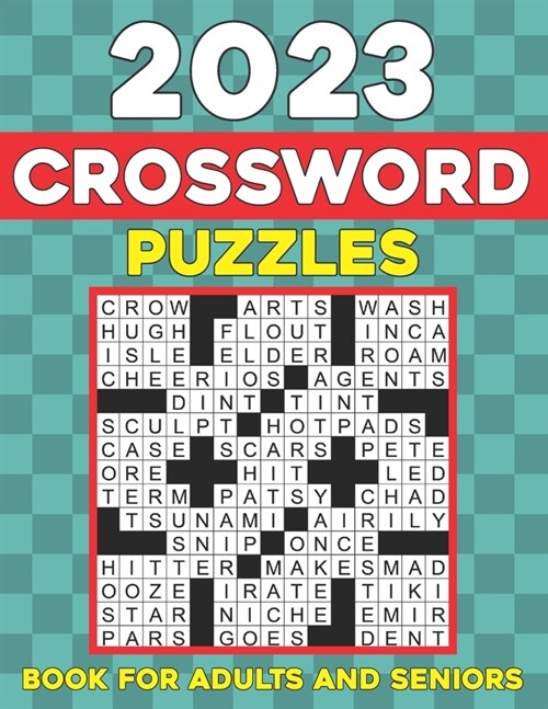 2023 Crossword Puzzles Book for Adults and Seniors (Paperback)