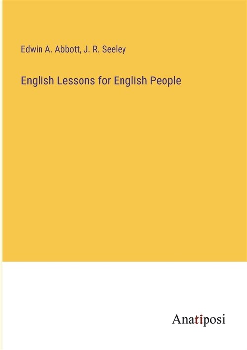 English Lessons for English People (Paperback)