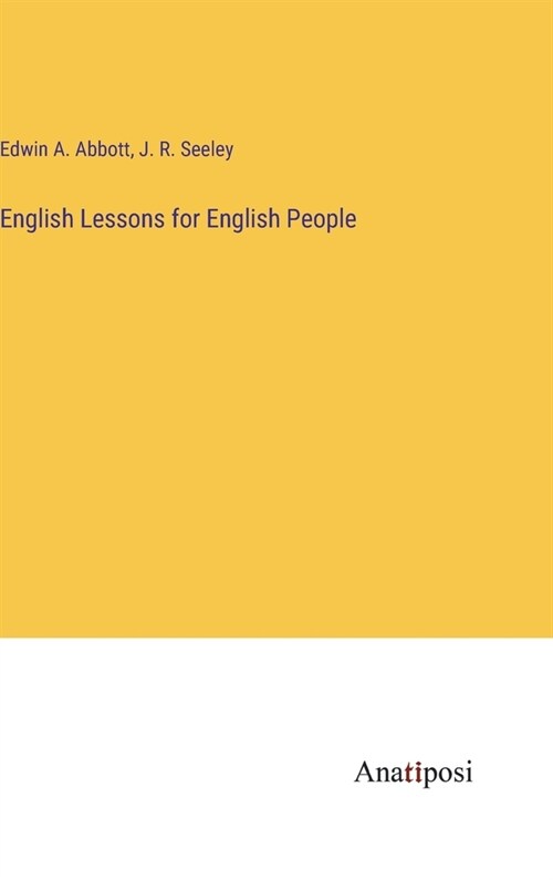 English Lessons for English People (Hardcover)