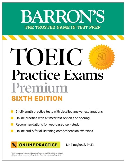 Toeic Practice Exams: 6 Practice Tests + Online Audio, Sixth Edition (Paperback, 6)