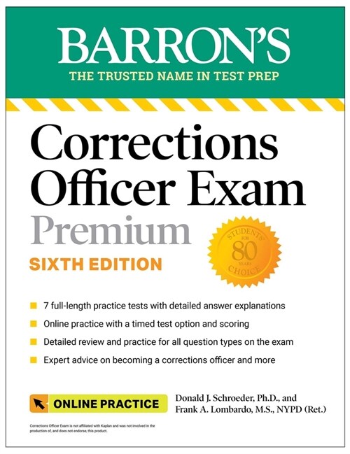 Corrections Officer Exam Premium with 7 Practice Tests, Sixth Edition (Paperback, 6)