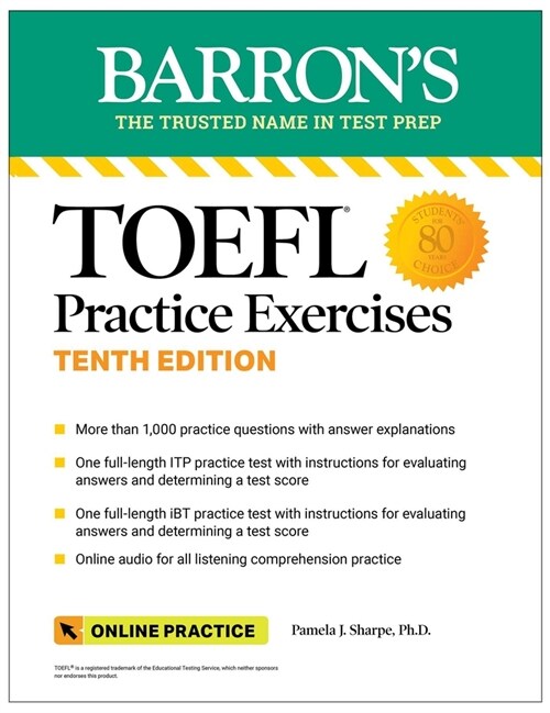 TOEFL Practice Exercises with Online Audio, Tenth Edition (Paperback, 10)