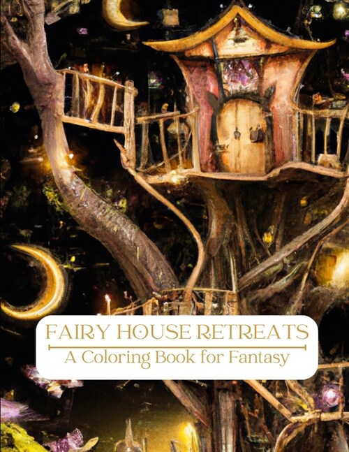 Fairy House Retreats: A Coloring Book for Fantasy (Paperback)