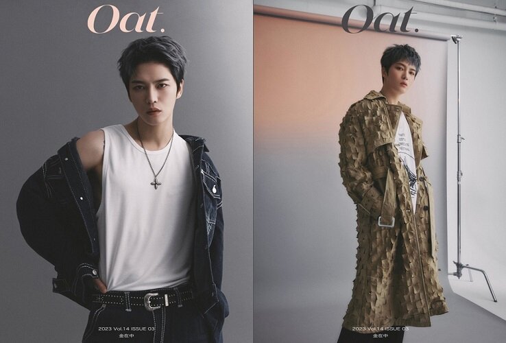 [C형] Oat 2023년 3월호 : 김재중 金在中 (잡지 2권 + 포토카드 8장 + 포스터 2장 랜덤)