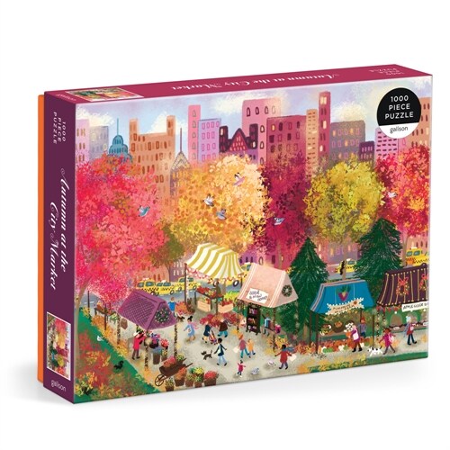 Joy Laforme Autumn at the City Market 1000 Piece Puzzle (Jigsaw)