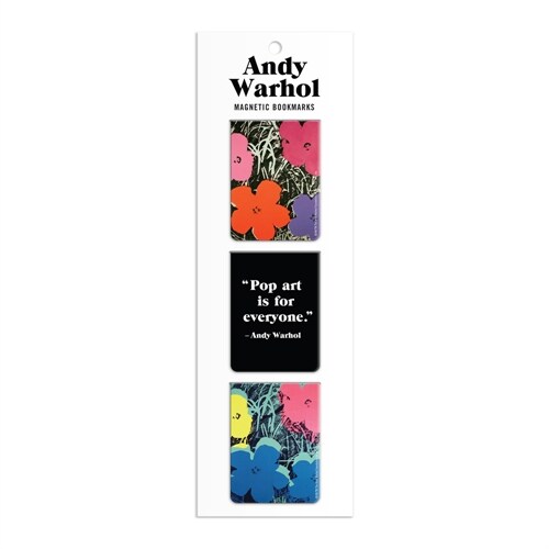 Andy Warhol Flowers Magnetic Bookmarks (Notebook / Blank book)