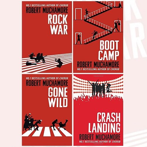 Rock War Series 4 Books Set (Rock War, Boot Camp, Gone Wild, Crash Landing) (Paperback 4권)