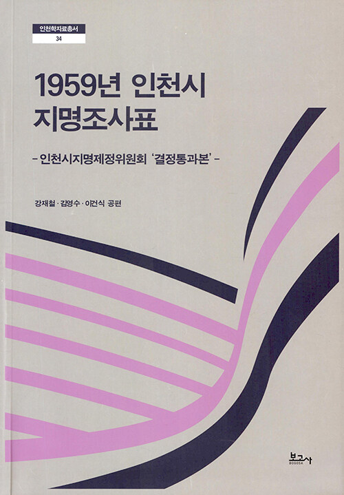 1959년 인천시 지명조사표