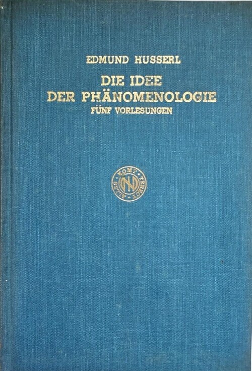 [중고] (獨書) DIE IDEE DER PHANOMENOLOGIE, EDMUND HUSSERL, 1973-1