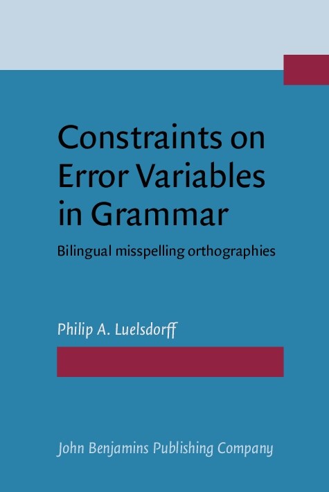 Constraints on Error Variables in Grammar (Hardcover)