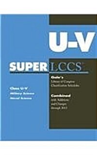 SUPERLCCS 13: Schedule U-V Military and Naval Science (Paperback)