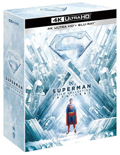 [중고] [4K 블루레이] 슈퍼맨 5필름 콜렉션 : 슬립케이스 증정 (9disc: 4K UHD+BD)