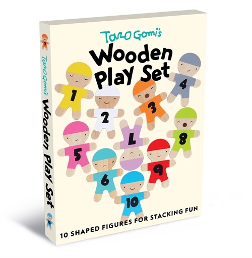 Taro Gomis Wooden Play Set: 10 Shaped Figures for Stacking Fun (Other)