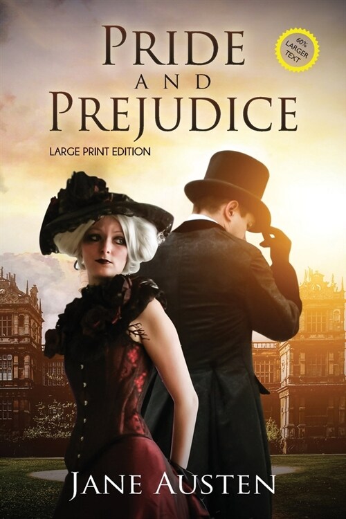 Pride and Prejudice (Annotated, Large Print) (Paperback)