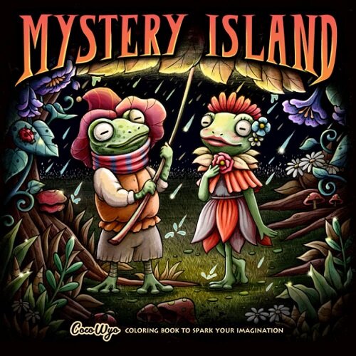 Mystery Island Coloring Book: A Coloring Book Features Beautiful Illustrations With Fantasy Theme Included Landscapes, Structures, Cute Frogs (Paperback)