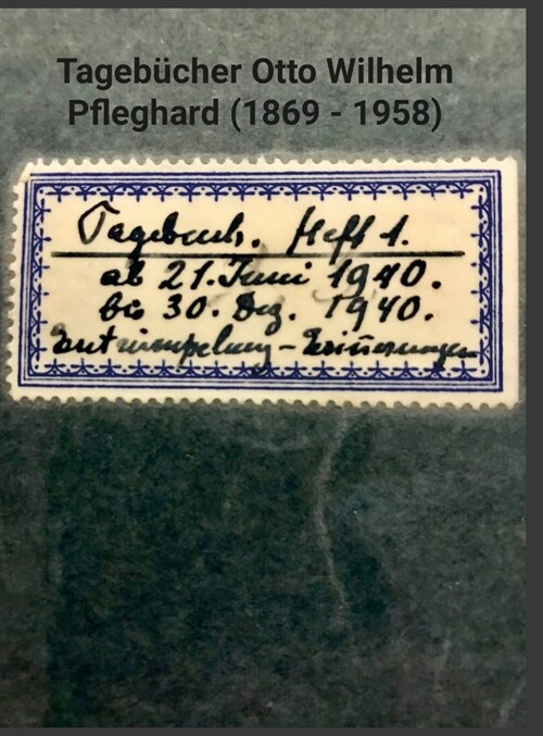 Otto Wilhelm Pfleghard (1869 - 1958): Tageb?her eines bedeutenden Architekten (Hardcover)