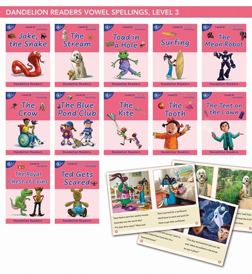 Phonic Books Dandelion Readers Vowel Spellings Level 3 Jake, the Snake: Decodable Books for Beginner Readers Vowel Teams (Paperback)