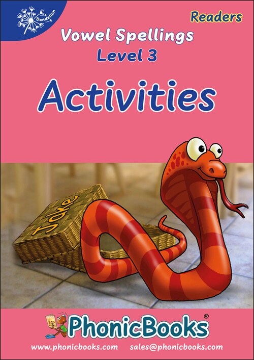 Phonic Books Dandelion Readers Vowel Spellings Level 3 Activities: Activities Accompanying Dandelion Readers Vowel Spellings Level 3 (Four to Five Alt (Paperback)