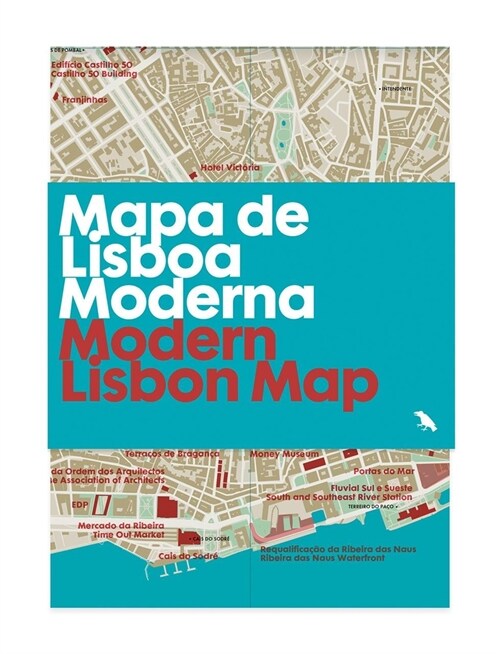 Modern Lisbon Map : Mapa de Lisboa Moderna (Sheet Map, folded)