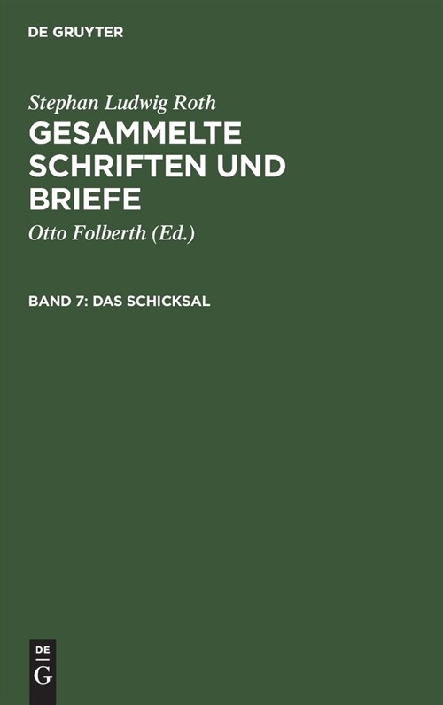 Das Schicksal (Hardcover, Mit Funf Bildbe)