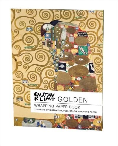 Golden, Gustav Klimt: Wrapping Paper Book (Paperback)