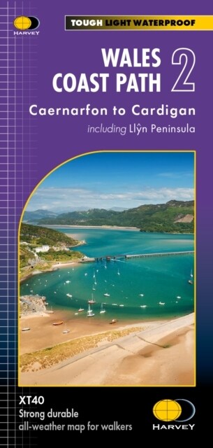 Wales Coast Path 2 : Caernarfon to Cardigan Including Llyn Peninsula (Sheet Map, folded)