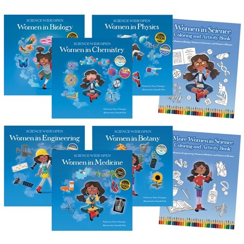 Women in STEM Paperback Book Set with Coloring and Activity Books (Paperback)