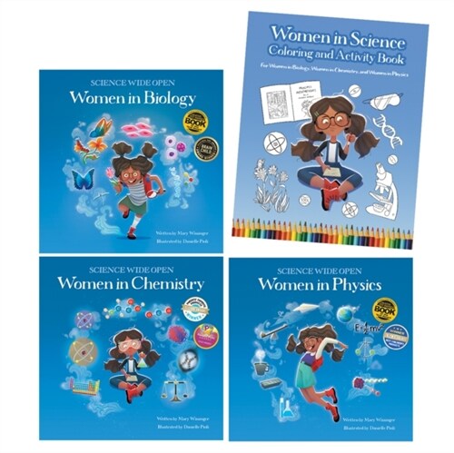 Women in Science Hardcover Book Set With Coloring and Activity Book (Paperback)