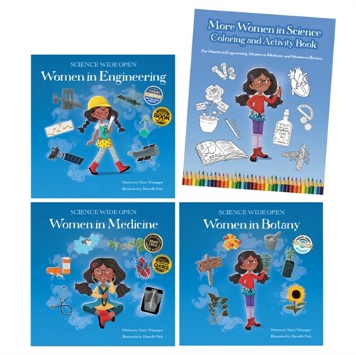 More Women in Science Hardcover Book Set With Coloring and Activity Book (Paperback)